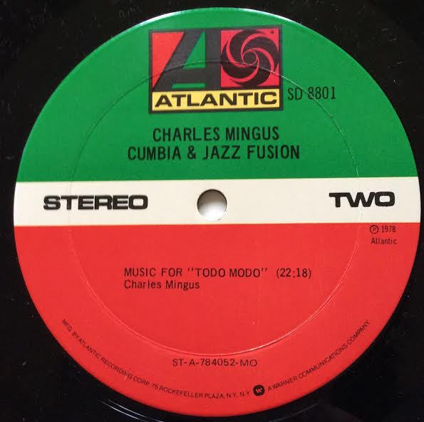 Charles Mingus - Cumbia & Jazz Fusion - Mint- LP Record 1978 Atlantic USA Original Vinyl - Avant-garde Jazz / Latin / Bop - Shuga Records