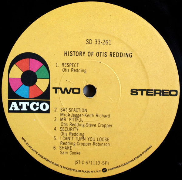 Otis Redding - History Of Otis Redding (1967) - Mint- LP Record 1976 ATCO USA Vinyl - Soul / Funk - Shuga Records
