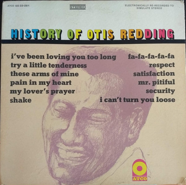 Otis Redding - History Of Otis Redding (1967) - Mint- LP Record 1976 ATCO USA Vinyl - Soul / Funk - Shuga Records