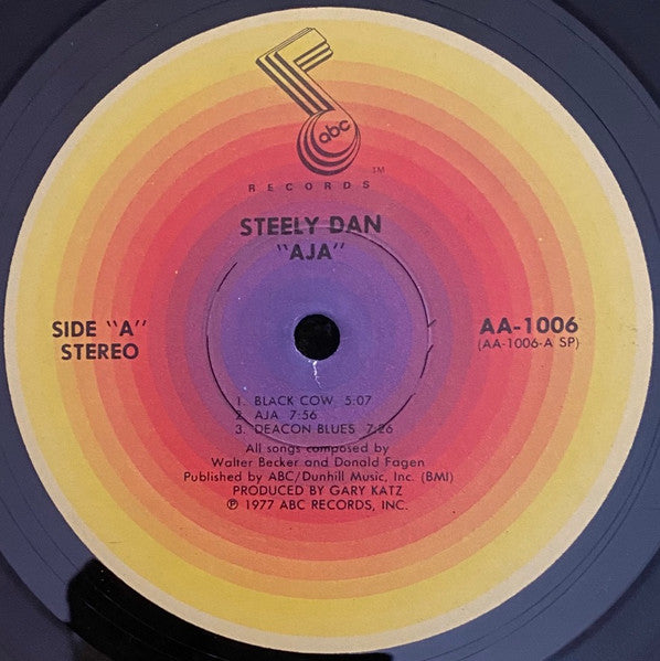 Steely Dan - Aja - VG+ LP Record 1977 ABC USA Original Vinyl - Pop Rock / Jazz-Funk / Fusion - Shuga Records