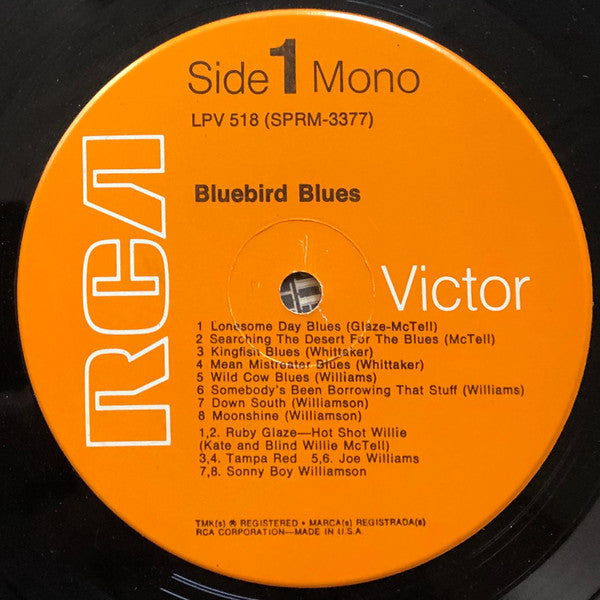 Various - Bluebird Blues - VG+ LP Record 1965 RCA Victor USA Vinyl - Blues - Shuga Records