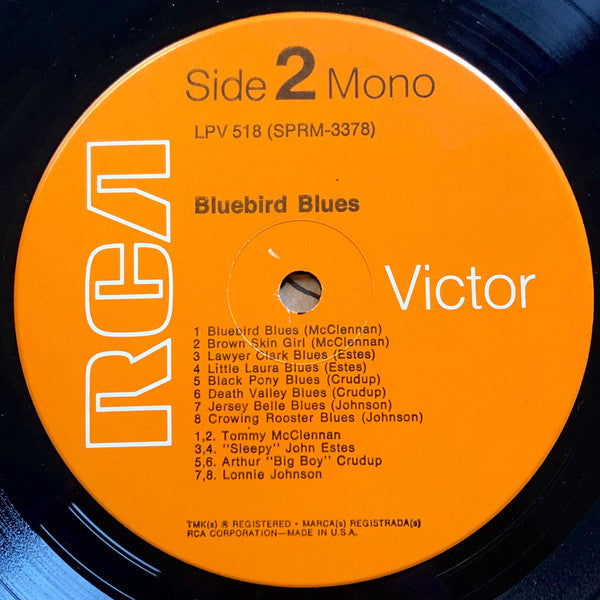 Various - Bluebird Blues - VG+ LP Record 1965 RCA Victor USA Vinyl - Blues - Shuga Records