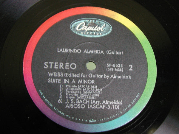 Laurindo Almeida / Heitor Villa-Lobos - Concerto For Guitar And Small Orchestra - VG+ (VG Cover) LP Record 1966 Capitol USA Stereo Vinyl - Classical / Latin / Baroque - Shuga Records