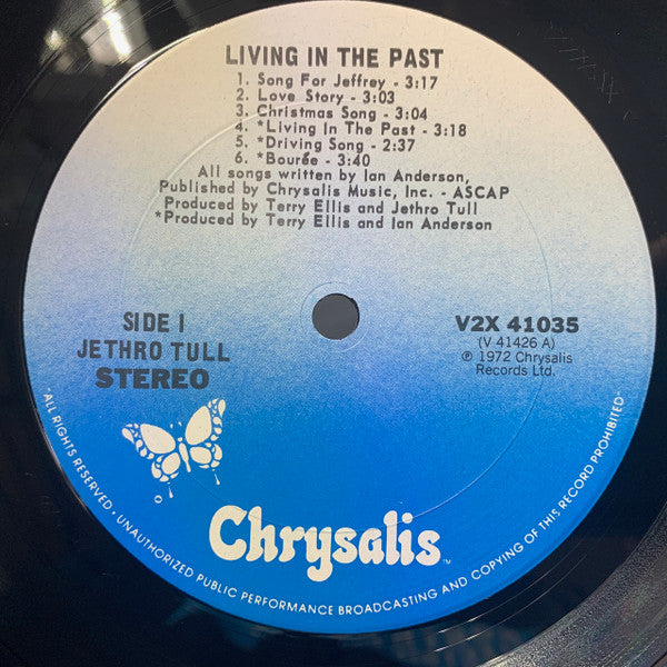 Jethro Tull – Living In The Past - VG+ 2 LP Record 1972 Chrysalis Vinyl - Prog Rock - Shuga Records