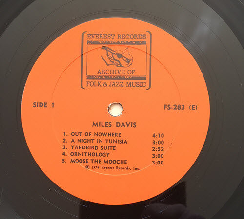 Miles Davis - Miles Davis - VG LP Record 1974 Everest USA Vinyl - Jazz / Bop / Modal - Shuga Records