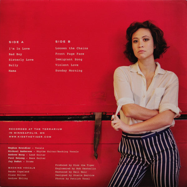 Kiss The Tiger - Let Me Bleed - Mint- LP Record 2019 Self Released USA Vinyl, Download & Signed Card - Indie Rock / Pop Rock - Shuga Records