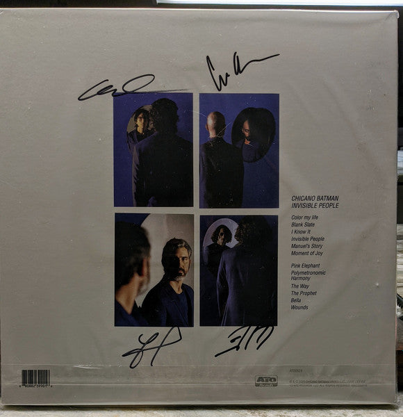 Autographed Signed Full Band - Chicano Batman - Invisible People - New LP Record 2020 ATO Indie Exclusive White Vinyl - Psychedelic Rock / Soul - Shuga Records