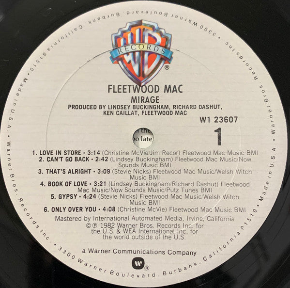 Fleetwood Mac - Mirage - VG+ LP Record 1982 Warner Club Edition USA Vinyl - Pop Rock - Shuga Records