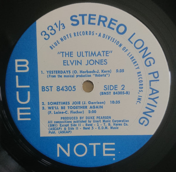Elvin Jones - The Ultimate (1969) - New LP Record 2015 Blue Note Vinyl - Jazz / Post Bop - Shuga Records