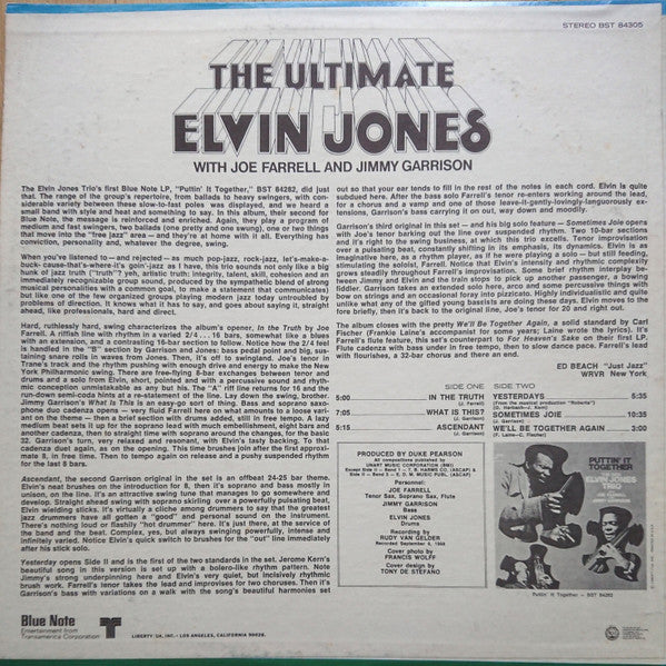 Elvin Jones - The Ultimate (1969) - New LP Record 2015 Blue Note Vinyl - Jazz / Post Bop - Shuga Records