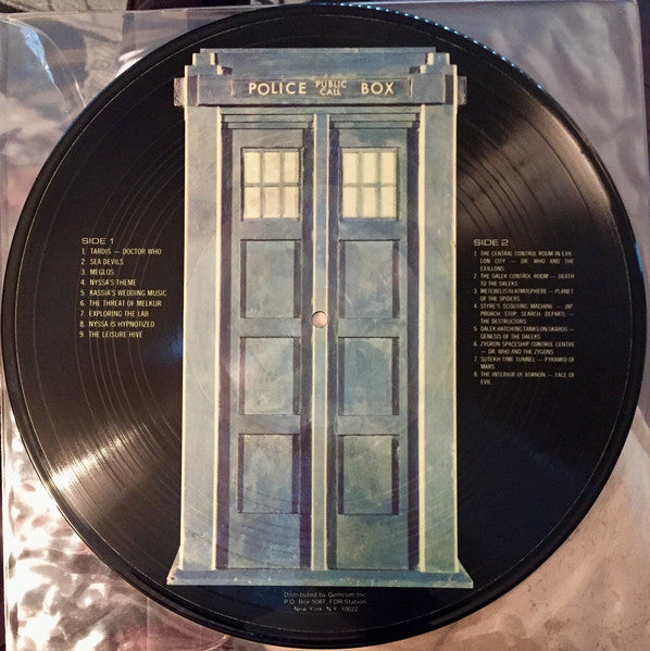 BBC Radiophonic Workshop - Doctor Who - The Music/Sound Effects - VG- (Sleight warp) LP Record 1984 BBC Picture Disc USA Vinyl - Soundtrack / Effects - Shuga Records