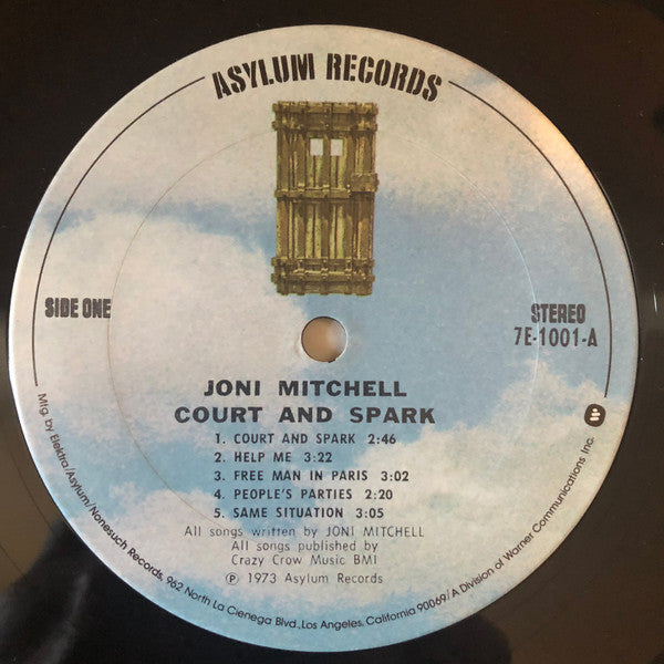 Joni Mitchell - Court And Spark (1974) - VG+ LP Record 1978 Asylum USA Vinyl - Soft Rock / Pop Rock - Shuga Records