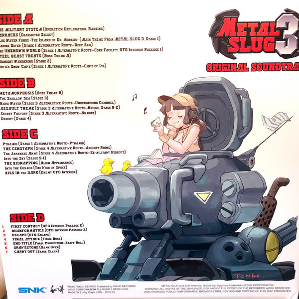 SNK Sound Team - Metal Slug 3 Original Soundtrack - Mint- 2 LP Record 2020 Wayô France Red with White Splatter Vinyl - Video Game Music - Shuga Records