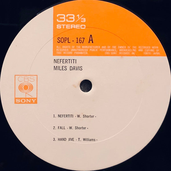 Miles Davis - Nefertiti (1968) - Mint- LP Record 1972 CBS/Sony Japan Vinyl & Insert - Jazz / Modal - Shuga Records