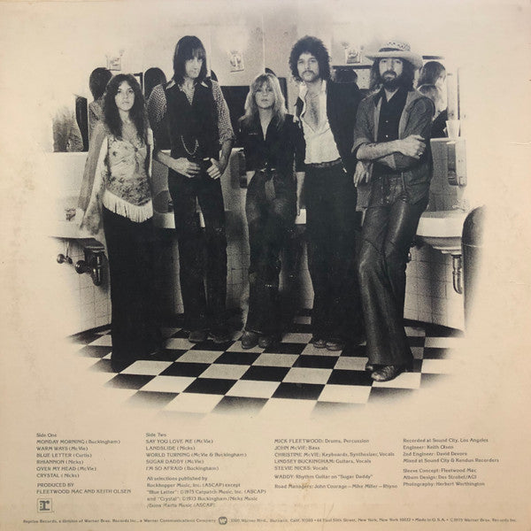 Fleetwood Mac - Fleetwood Mac - VG+ LP Record (VG Cover) 1975 Reprise USA Original Vinyl & Insert - Pop Rock / Soft Rock - Shuga Records