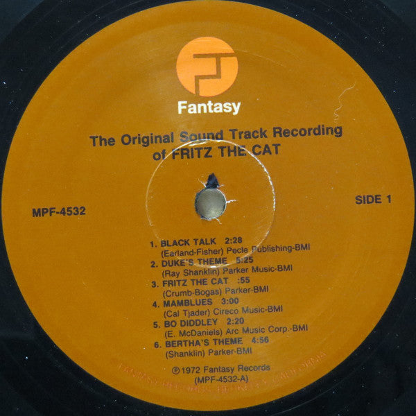 Various - Fritz The Cat (Original Recording)(1972) - Mint- LP Record 2004 Fantasy USA Vinyl - Soundtrack / Jazz - Shuga Records