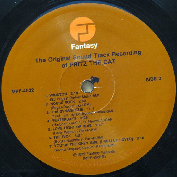 Various - Fritz The Cat (Original Recording)(1972) - Mint- LP Record 2004 Fantasy USA Vinyl - Soundtrack / Jazz - Shuga Records
