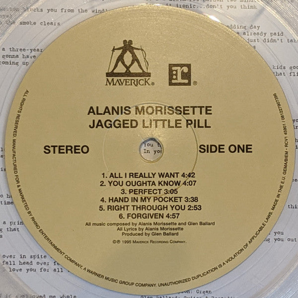 Alanis Morissette - Jagged Little Pill (1995) - Mint- LP Record 2020 Maverick Reprise Walmart Exclusive Crystal Clear Vinyl - Pop Rock / Alternative Rock - Shuga Records
