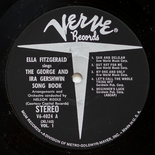 Ella Fitzgerald - Sings The George And Ira Gershwin Songbook Vol. 1 - VG+ LP Record 1959 Verve USA Original Vinyl - Jazz / Soul-Jazz - Shuga Records