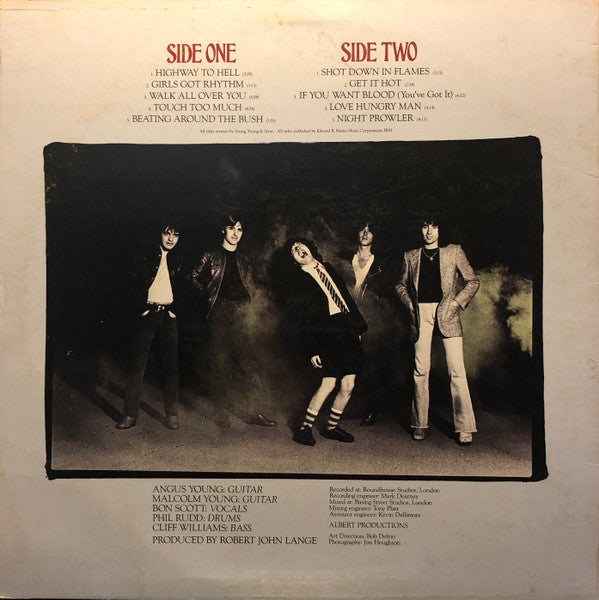 AC/DC - Highway To Hell - VG+ LP Record 1979 Atlantic USA Original Vinyl - Rock / Hard Rock - Shuga Records