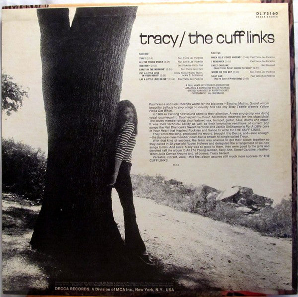 The Cuff Links - Tracy - VG+ LP Record 1969 Decca USA Vinyl - Pop Rock - Shuga Records