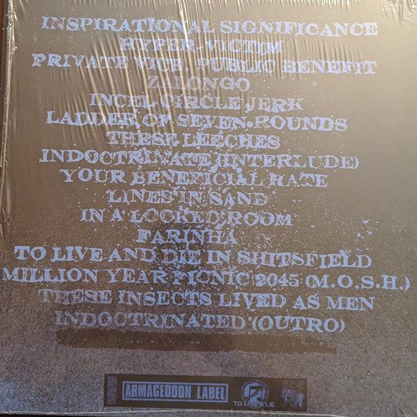 Escuela Grind - Indoctrination - Mint- LP Record 2020 Armageddon To Live A Lie USA Green With Neon Yellow Splatter Vinyl & Download - Grindcore / Power Violence