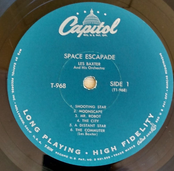 Les Baxter ‎– Space Escapade - VG- (Low grade vinyl & Cover) LP Record 1958 Capitol Europe USA Original Mono RARE Vinyl - Jazz / Space-Age - Shuga Records