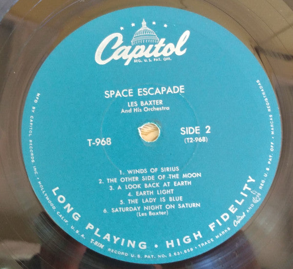 Les Baxter ‎– Space Escapade - VG- (Low grade vinyl & Cover) LP Record 1958 Capitol Europe USA Original Mono RARE Vinyl - Jazz / Space-Age - Shuga Records