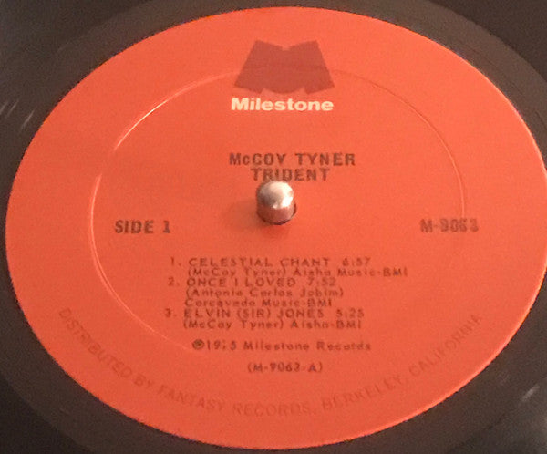 McCoy Tyner - Trident - VG+ LP Record 1975 Milestone Stereo Vinyl - Post Bop - Shuga Records