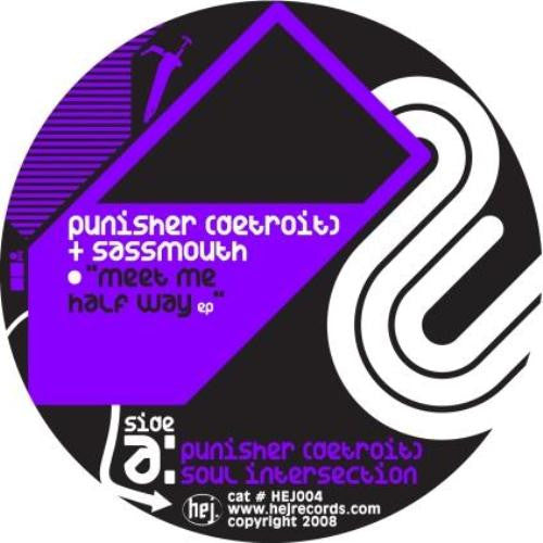 Punisher (Detroit) + Sassmouth – Meet Me Half Way EP - New 12" Single Record 2008 Hej Vinyl - Detroit Techno / Minimal - Shuga Records