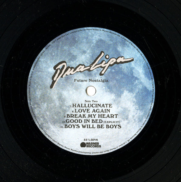 Dua Lipa ‎– Future Nostalgia - New LP Record 2020 Warner Black Vinyl - Pop / Dance-pop
