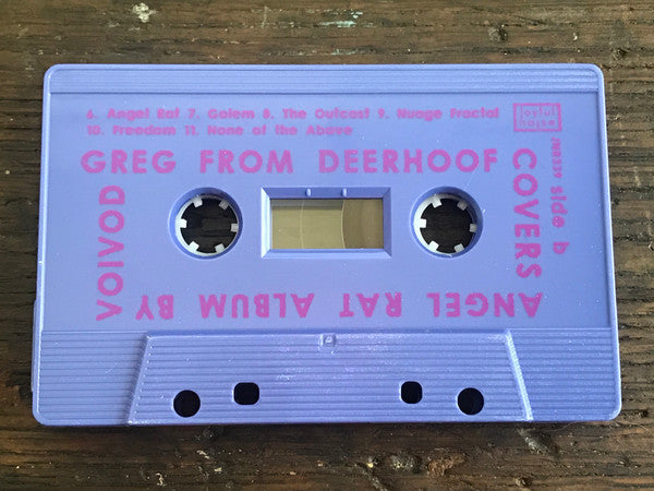 Greg from Deerhoof - Covers Angel Rat Album By Voivod - New Cassette 2020 Joyful Noise Club Edition USA Tape - Indie Rock / Acoustic - Shuga Records
