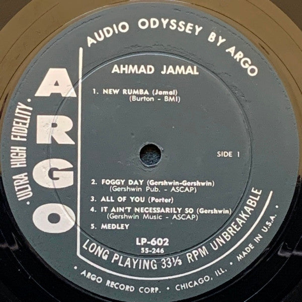 Ahmad Jamal ‎– Chamber Music Of The New Jazz (1955) - Mint- LP Record 1958 Argo USA Mono Vinyl & RARE Orange Lettering And Logo Box - Cool Jazz - Shuga Records