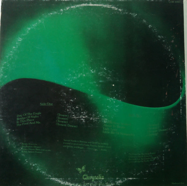 Robin Trower - Bridge Of Sighs - Mint- LP Record 1974 Chrysalis USA Original Vinyl - Hard Rock / Blues Rock - Shuga Records
