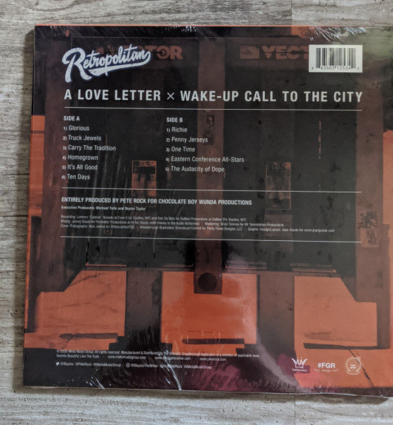 Skyzoo + Pete Rock - Retropolitan (Instrumentals) - New LP Record Store Day 2020 Mello Music Orange & White Splatter Vinyl - Hip Hop - Shuga Records