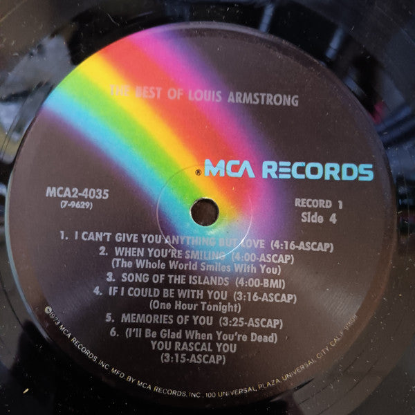 Louis Armstrong - The Best Of Louis Armstrong (1971) - VG+ 2 LP Record 1973 MCA USA Vinyl - Jazz / Swing / Big Band - Shuga Records