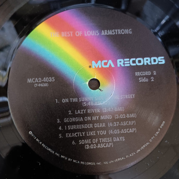 Louis Armstrong - The Best Of Louis Armstrong (1971) - VG+ 2 LP Record 1973 MCA USA Vinyl - Jazz / Swing / Big Band - Shuga Records