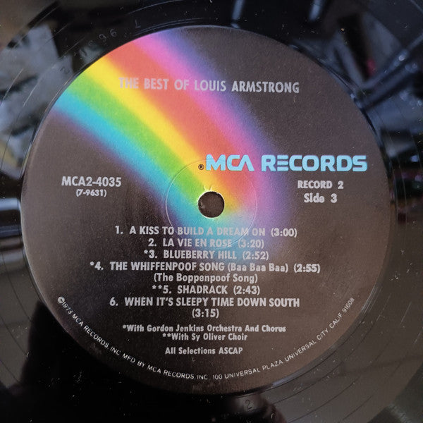 Louis Armstrong - The Best Of Louis Armstrong (1971) - VG+ 2 LP Record 1973 MCA USA Vinyl - Jazz / Swing / Big Band - Shuga Records