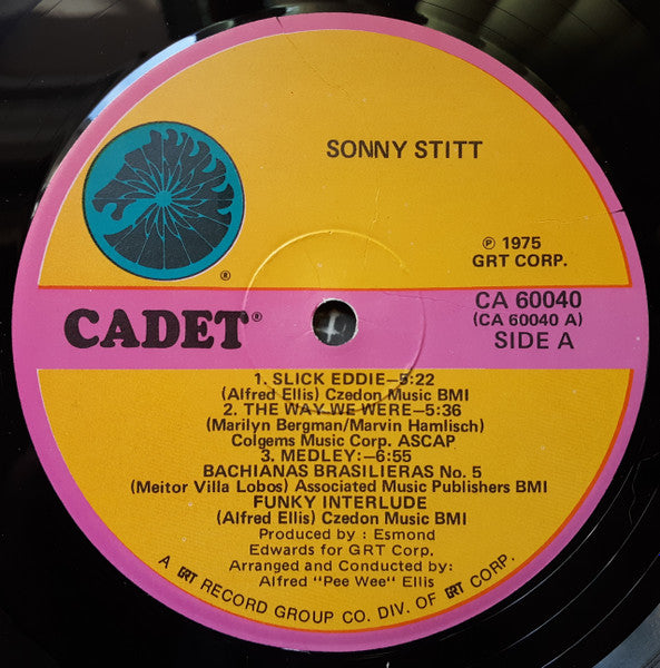 Sonny Stitt ‎- Never Can Say Goodbye - VG+ LP Record 1975 Cadet USA Vinyl - Jazz / Jazz-Funk - Soul-Jazz - Shuga Records