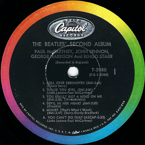 The Beatles - The Beatles' Second Album - VG (VG- low grade cover) LP Record 1964 Capitol Mono USA - Pop Rock / Rock & Roll / Beat - Shuga Records