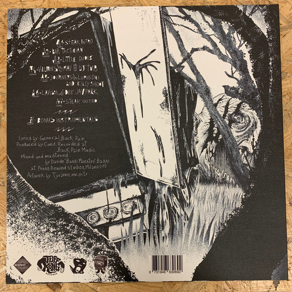 GeneralBackPain + Cuns - Fiato Sul Collo - New (opened to verify color) LP Record 2020 Tuff Kong Italy Blue / Clear / Cyan Vinyl & Numbered - Hip Hop - Shuga Records