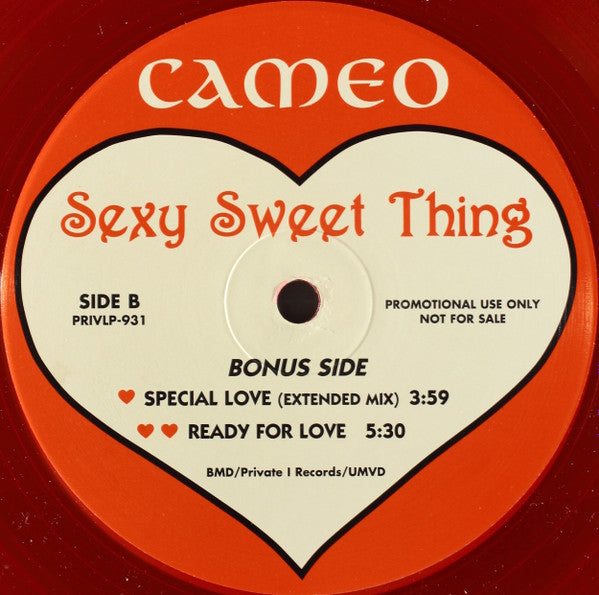 Cameo - Sexy Sweet Thing - Mint- EP Record 2000 BMD Private I Promo Red Vinyl - Funk / Electro - Shuga Records