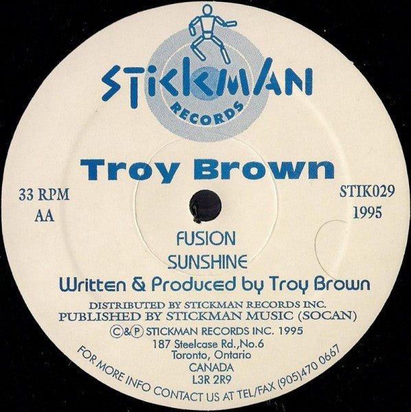 Troy Brown - Analog Frontier E.P. - VG+ 12" Single Record 1995 Stickman USA Vinyl - Hard House / Techno - Shuga Records