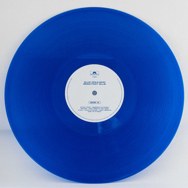 Signed Autographed - Ellie Goulding - Brightest Blue - Mint- 2 LP Record 2020 Polydor Clear & Blue Vinyl & Hand-Signed Card - Pop / Indie Pop - Shuga Records