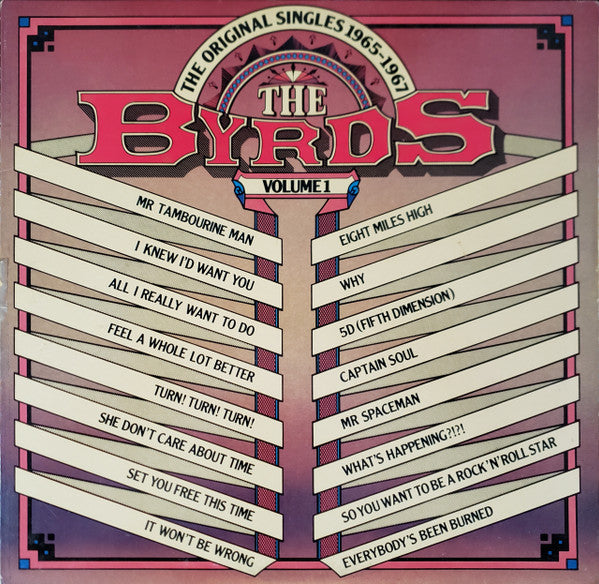 The Byrds - The Original Singles 1965-1967 Volume 1 - VG+ LP Record 1985 Columbia USA Vinyl - Rock & Roll / Classic Rock - Shuga Records