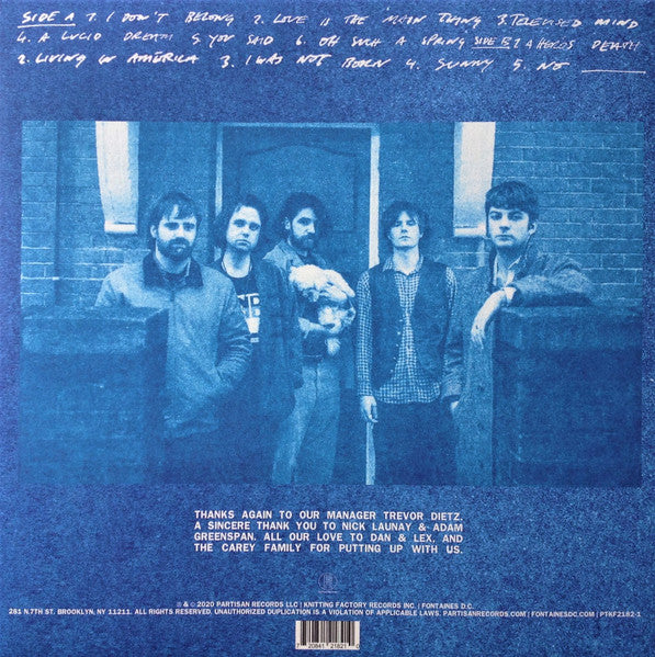 Fontaines D.C. - A Hero's Death - Mint- LP Record 2020 Partisan USA Vinyl - Rock / Post-Punk - Shuga Records