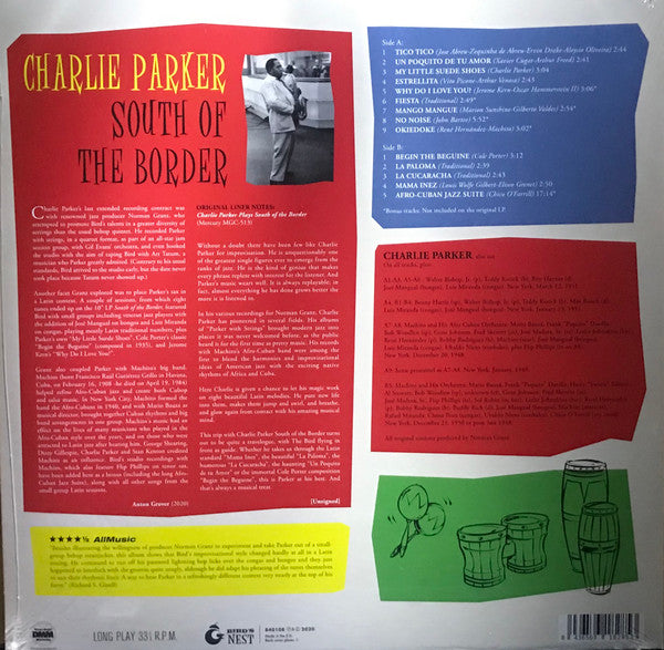 Charlie Parker - South Of The Border (1952) - Mint- LP Record 2020 Bird's Nest 180 gram Green Vinyl - Jazz / Latin / Bop - Shuga Records