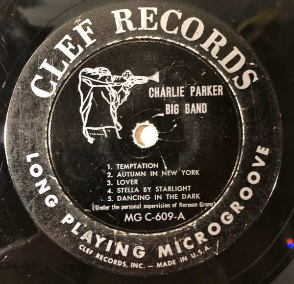 Charlie Parker Big Band - Charlie Parker Big Band - VG LP Record 1954 Clef USA Mono Original Vinyl & David Stone Martin Cover Art - Jazz / Bop - Shuga Records