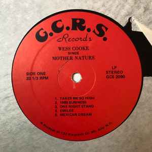 Wess Cooke – Mother Nature - VG+ LP Record G.C.R.S. Private Press Outsider USA Vinyl & Autographed - Soft Rock / Country Rock - Shuga Records