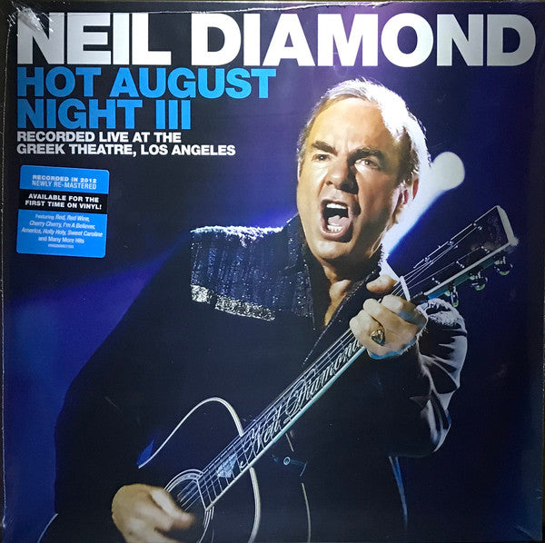 Neil Diamond - Hot August Night III - VG+ 2 LP Record 2020 Capitol Vinyl - Pop / Rock - Shuga Records